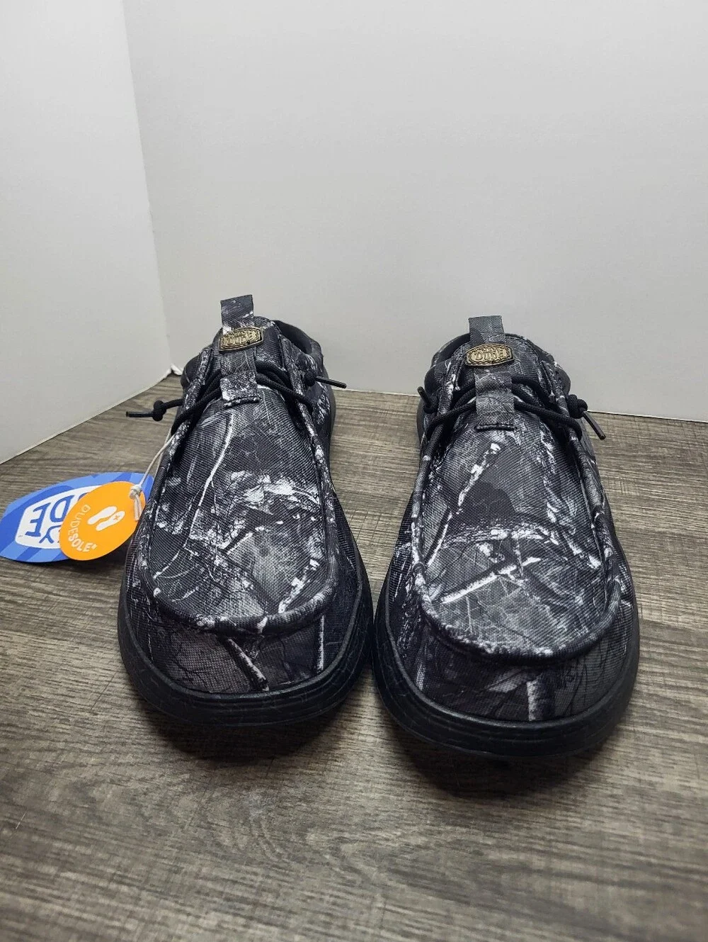 Hey Dude Jelly Roll Limted Edition Wally Comf Slip-On Black Camo Men US 14 New